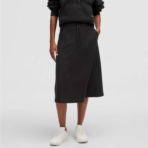 Lululemon Modal- blend HR A-Line Midi Skirt black